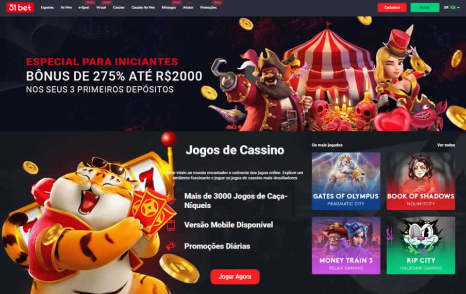 Os jogadores também podem desfrutar de um dos bônus de cassino mais generosos do mercado, pois oferece 140% do valor do primeiro depósito até R$ 8.200. Basta fazer um depósito mínimo de R$ 160, concordar com um rollover de 50x e uma validade de bônus de 30 dias.